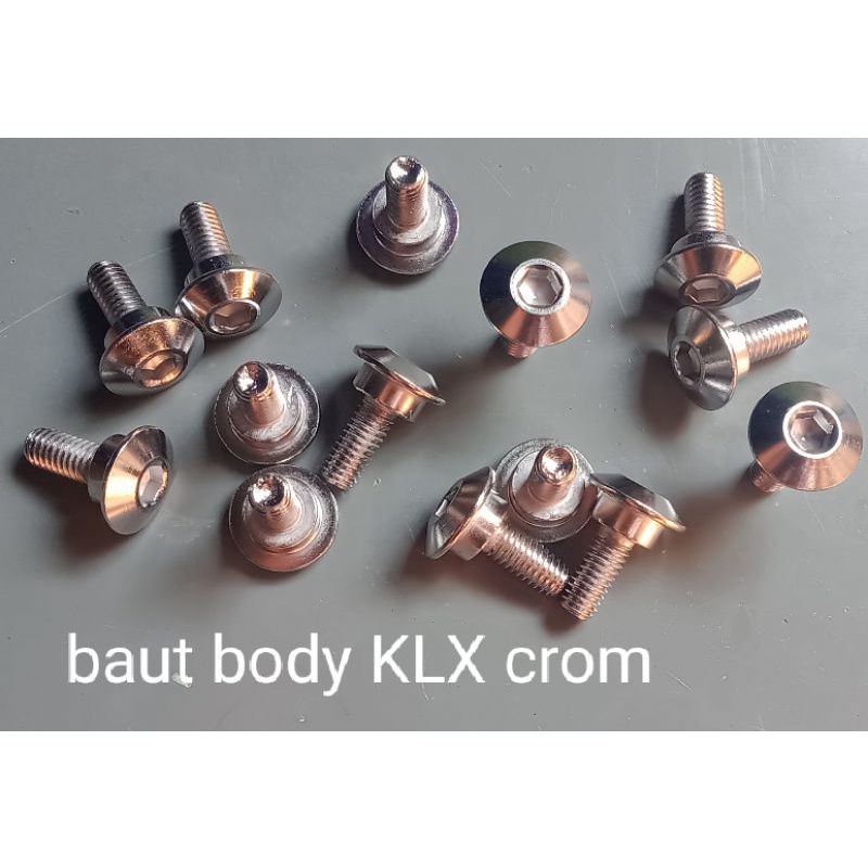 baut body KLX, ninja crom 6 x 16