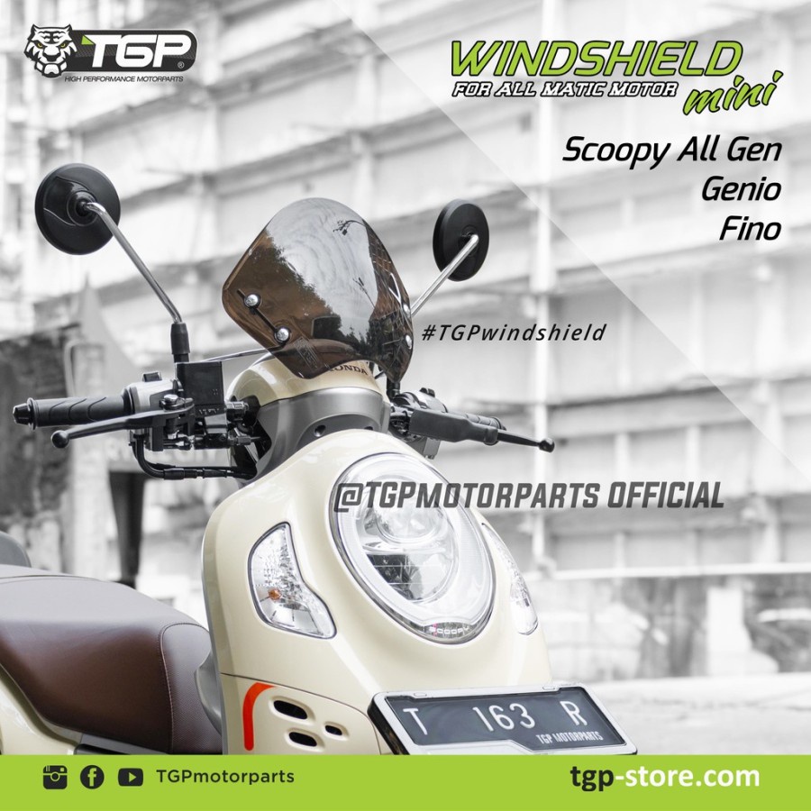 windshied winsil visor scoopy FI vario beat fino mio nex spin sky drive free braket TGP