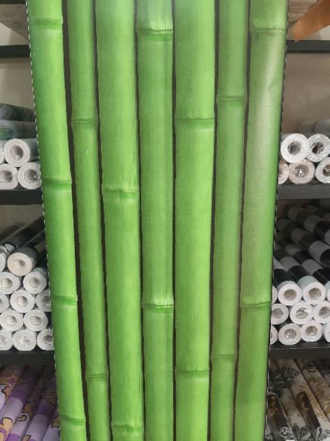 WALLPAPER BAMBU HIJAU 3D | WALLPAPER PEKANBARU | WALLPAPER STICKER HIJAU