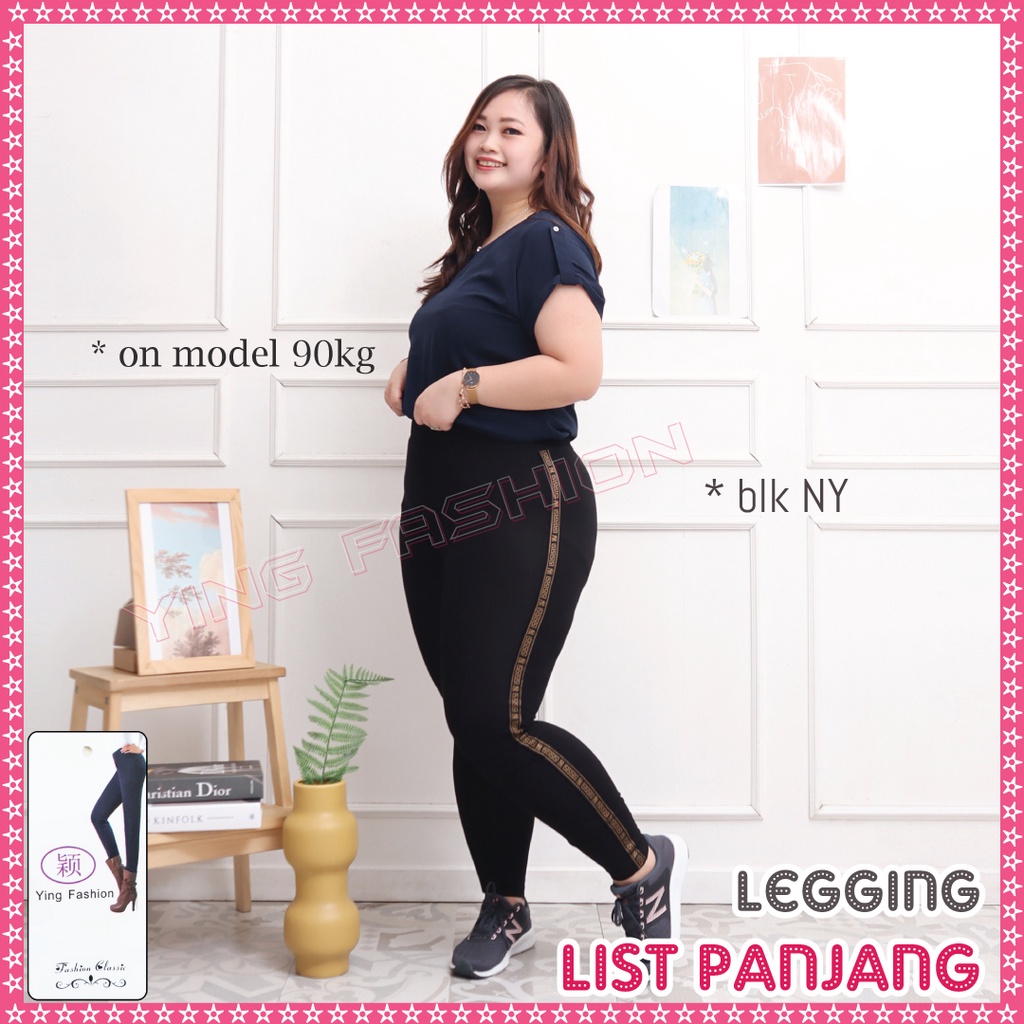 Koleksi Legging List Wanita / Legging Lis wanita import / Legging list jumbo wanita / legging fashion wanita / LEEGGING LIS SAMPING / LEGGING LIST SAMPING / legging panjang wanita