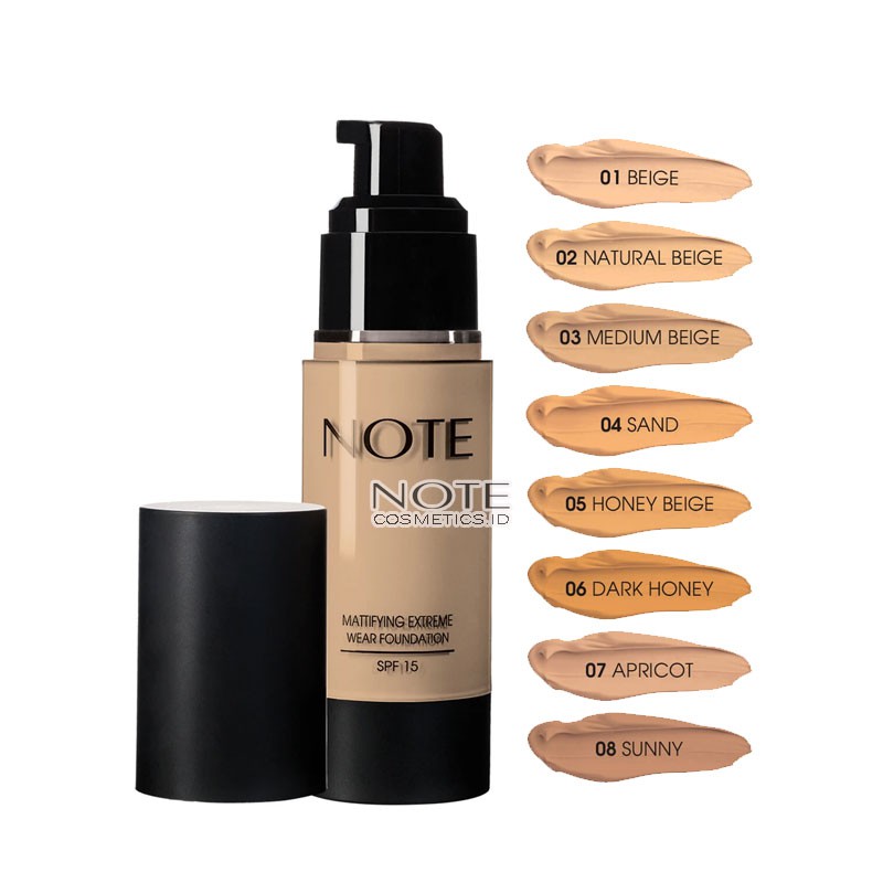 (FREE PRODUCT) NOTE Mattifying Extreme Wear Foundation SPF15  / Foundation 35ML BPOM