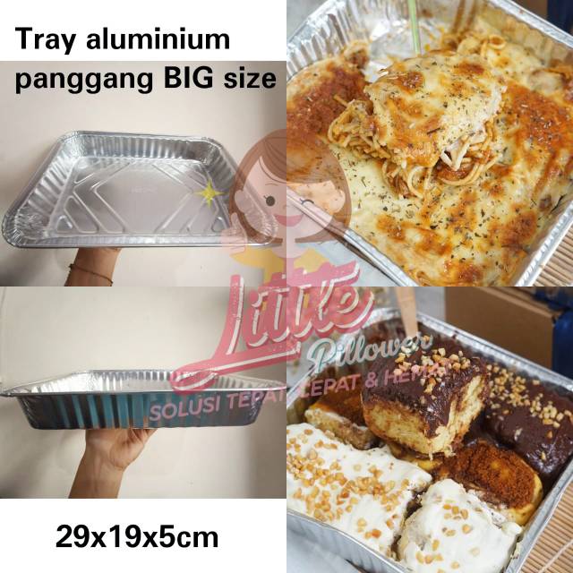 (ISI 10pcs - ALUM P44) Aluminium tray panggang P44 BIG Size/Tray Aluminium panggang