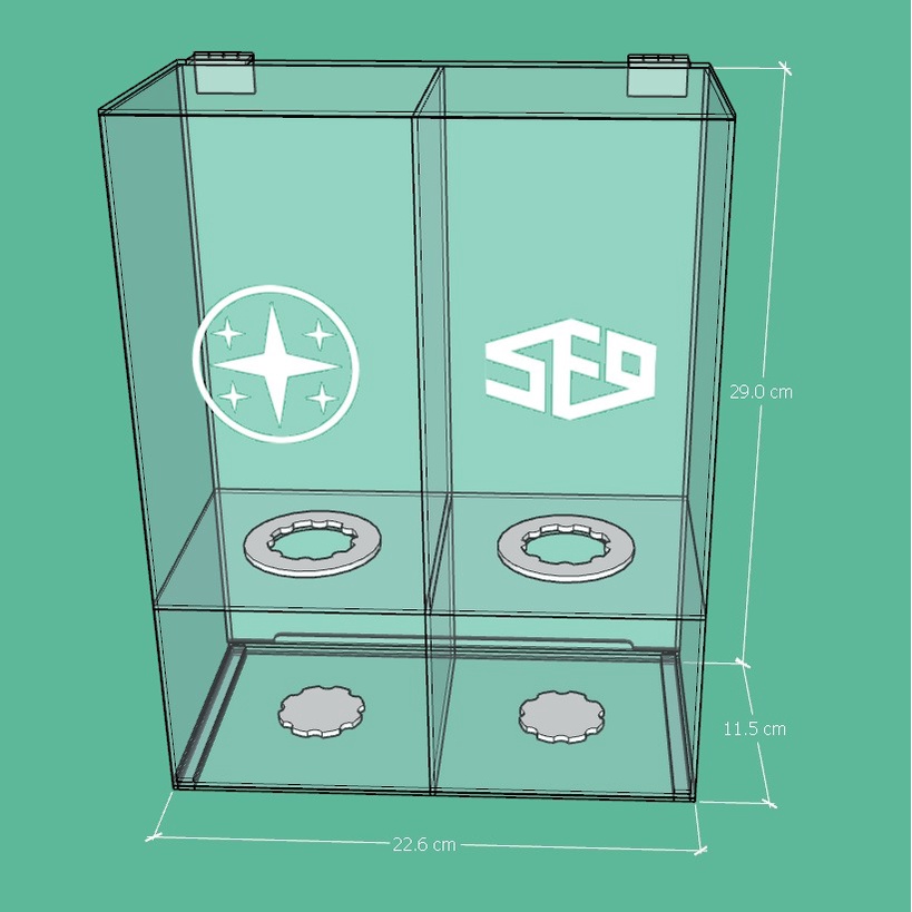 Lightstick Shinee / Lightstick SF9 / Box Lightstick Shinee x SF9 Gabung Dengan Spons