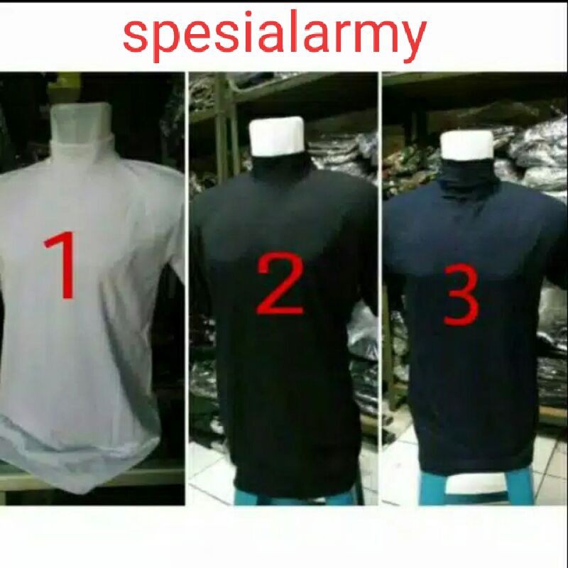 BP kaos polos krah tinggi