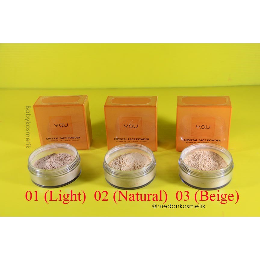 Bedak Tabur YOU Crystal Face Powder