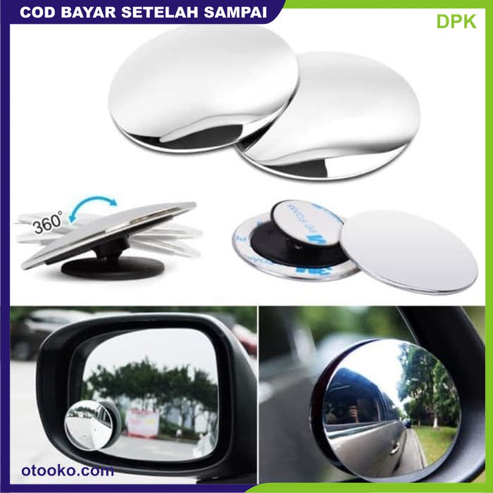 Kaca Spion Blindspot Mirror Mobil Motor Wide Angle Adjustable 360