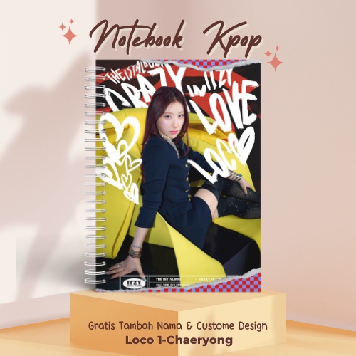 

[TERLARIS] Notebook A5 Custome Buku Tulis Buku Catatan KPOP Buku Agenda ITZY LOCO VER 1CUSTOME