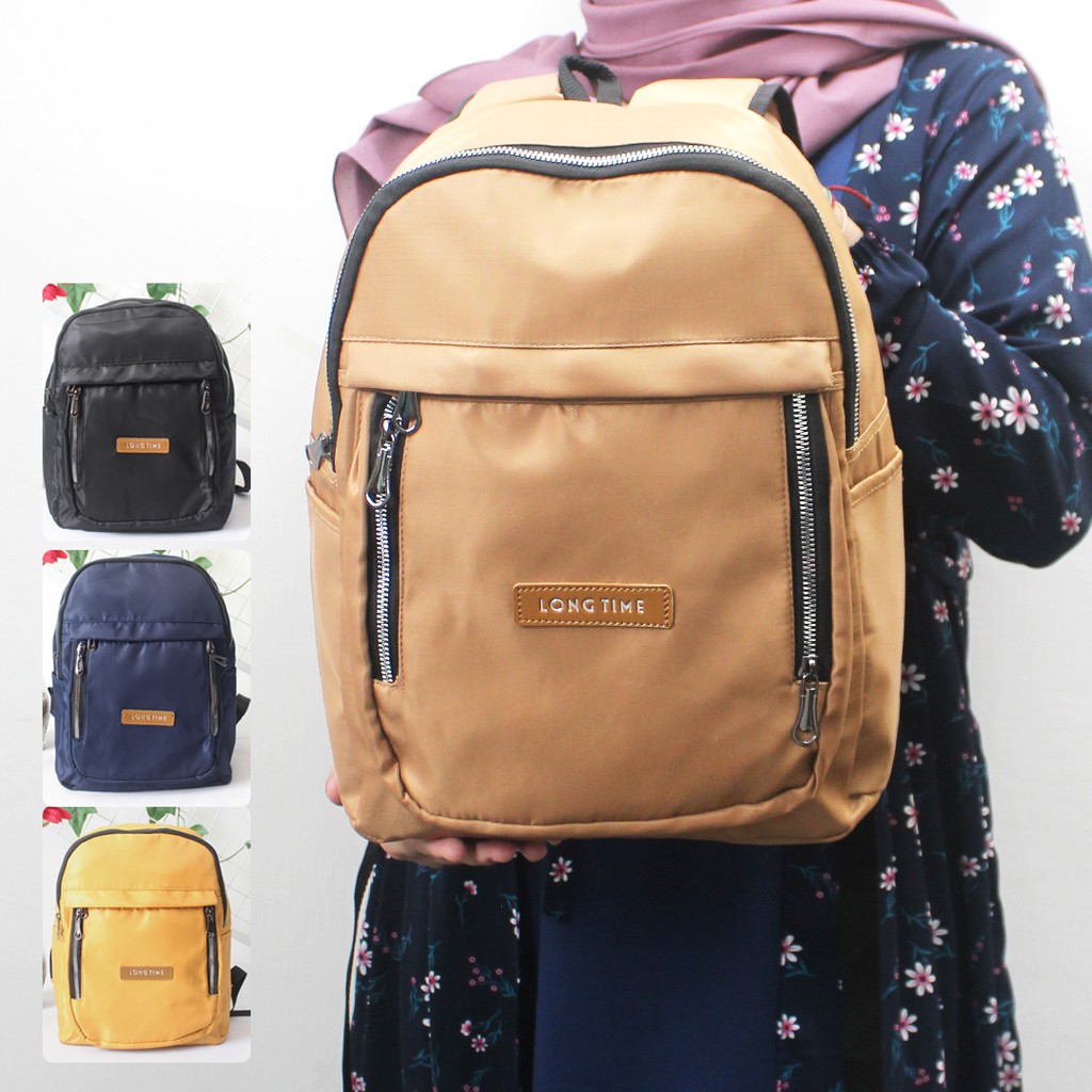 Tas Ransel Fashion Wanita Parasut Backpack Cewek Stylish Murah Waterproof Tas Gendong Kekinian