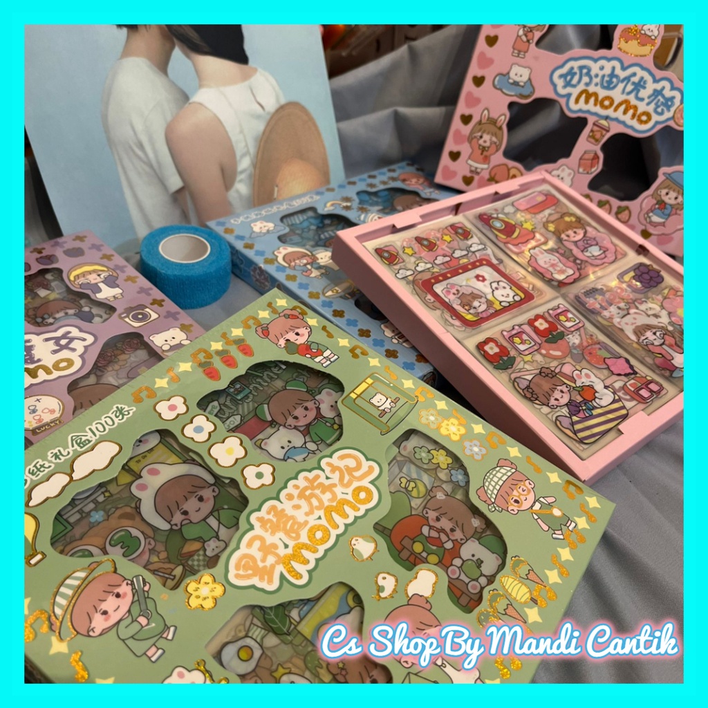 

Paket Stiker Momo Senmu PVC Cewe Lucu 4 Warna Isi 100 Murah Bisa Cod