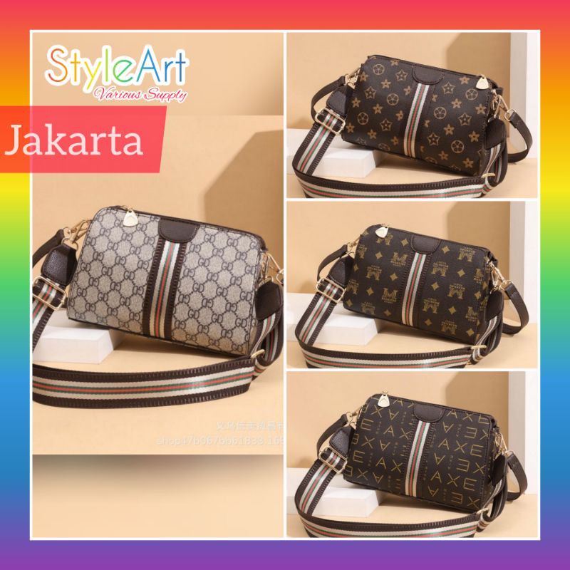 StyleArt SL3778 Tas Selempang Wanita 100% Original Fashion Import SlingBag Motif Like Branded Guci