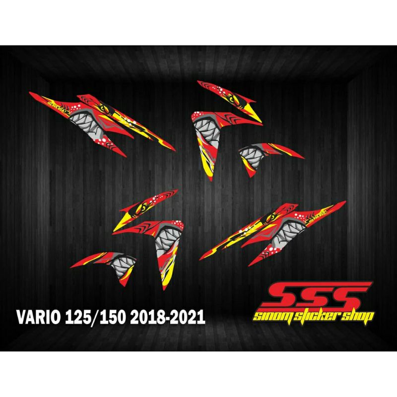 Stiker Striping Motor Honda New Vario 125/150 Thn 2021