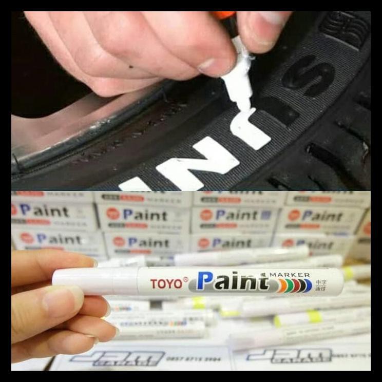 

BIG SALE! SPIDOL BAN PUTIH ORIGINAL TERMURAH ASLI TOYO PAINT MARKER PUTIH