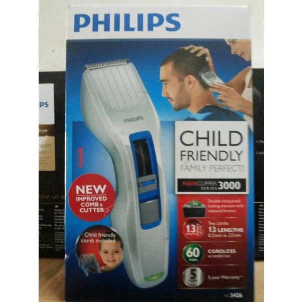Pemotong Rambut Philips hc-3426, Alat Cukur Philips HC 3426 Putih