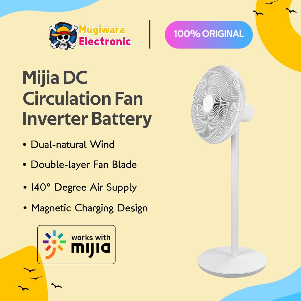 Mi DC Variable Frequency Circulating Floor Fan Kipas Angin