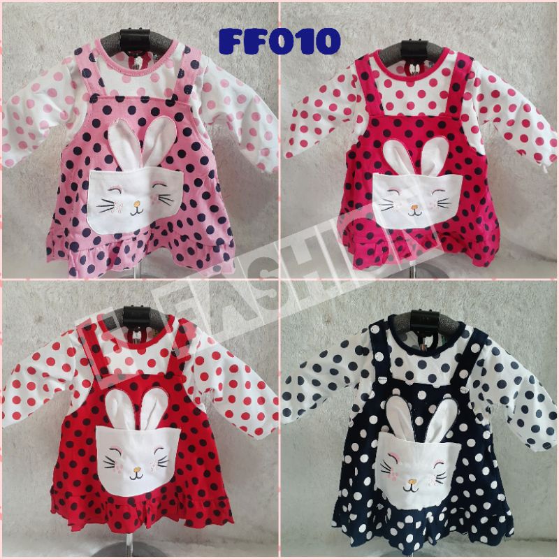 Dress Anak FF010 Baju anak Perempuan Usia 6-24 bulan / Baju Anak Murah / Baju Trendy
