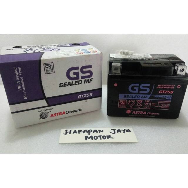 AKI Kering GS ASTRA GTZ5S / Aki Beat Vixion Mx