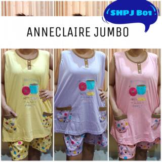 Babydoll Anne Claire Singlet Lengan Pendek  Celana  Pendek  