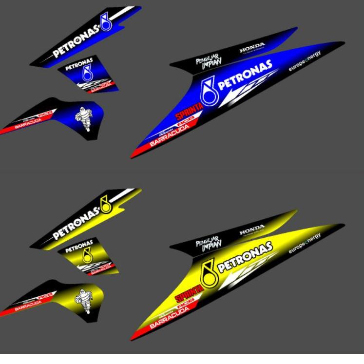 Diskon Promo VIQ READY STOK striping variasi sticker lis beat karbu lama petronas LAMINASI ANTI PUDA