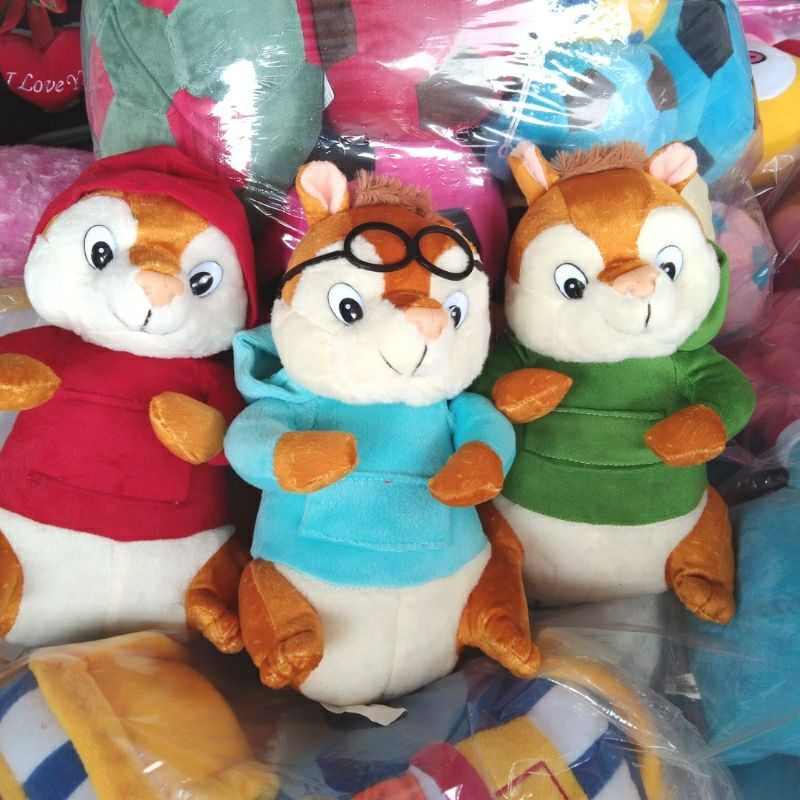 Boneka alvin chipmunks ukuran m