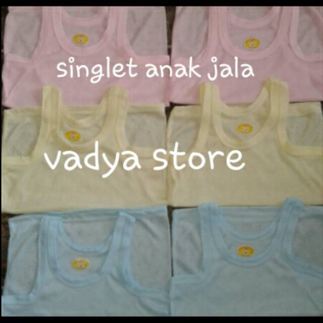 1 lusin Kaos dalam / Singlet anak