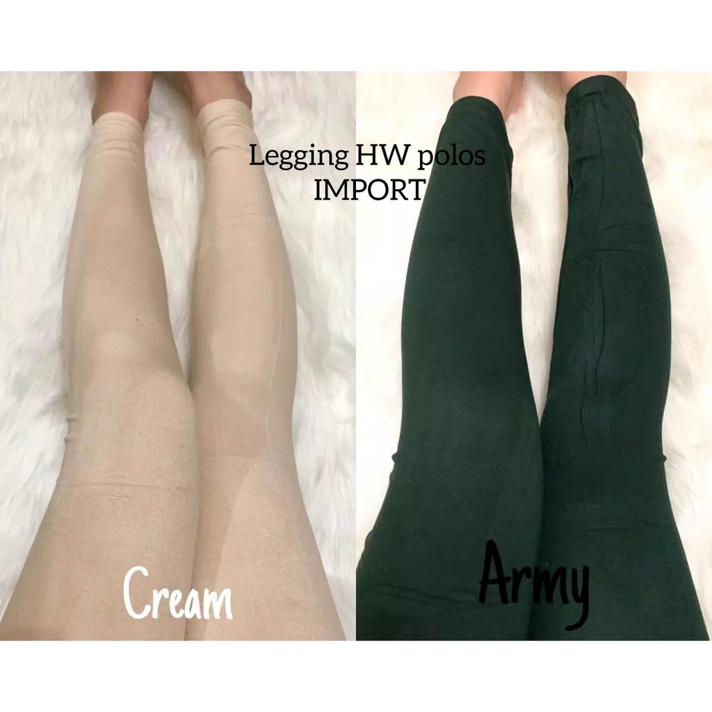 NEW LEGGING HW POLOS IMPORT COLOUR/LEGGING IMPORT MURAH