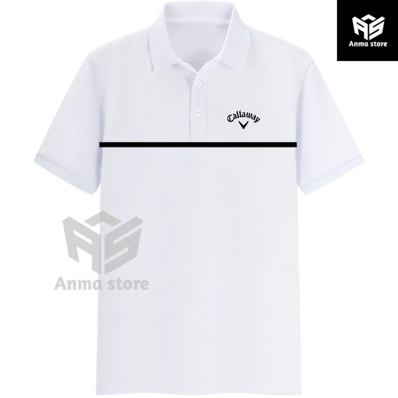 Kaos Kerah Polo shirt Callaway Golf Strip