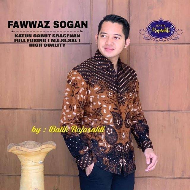 Kemeja batik fawwaz  sogan panjang