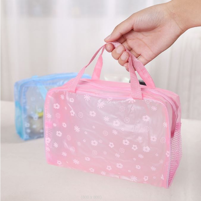 BV.ID KO684 TEMPAT MAKE UP TAS KOSMETIK ANTI AIR BAHAN PVC COSMETIC ORGANIZER TRAVEL BAG