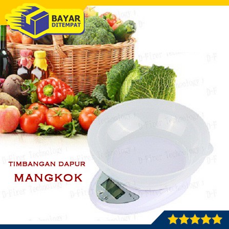 Timbangan Dapur Digital Mangkok Mangkuk Electronic Kitchen Scale Murah