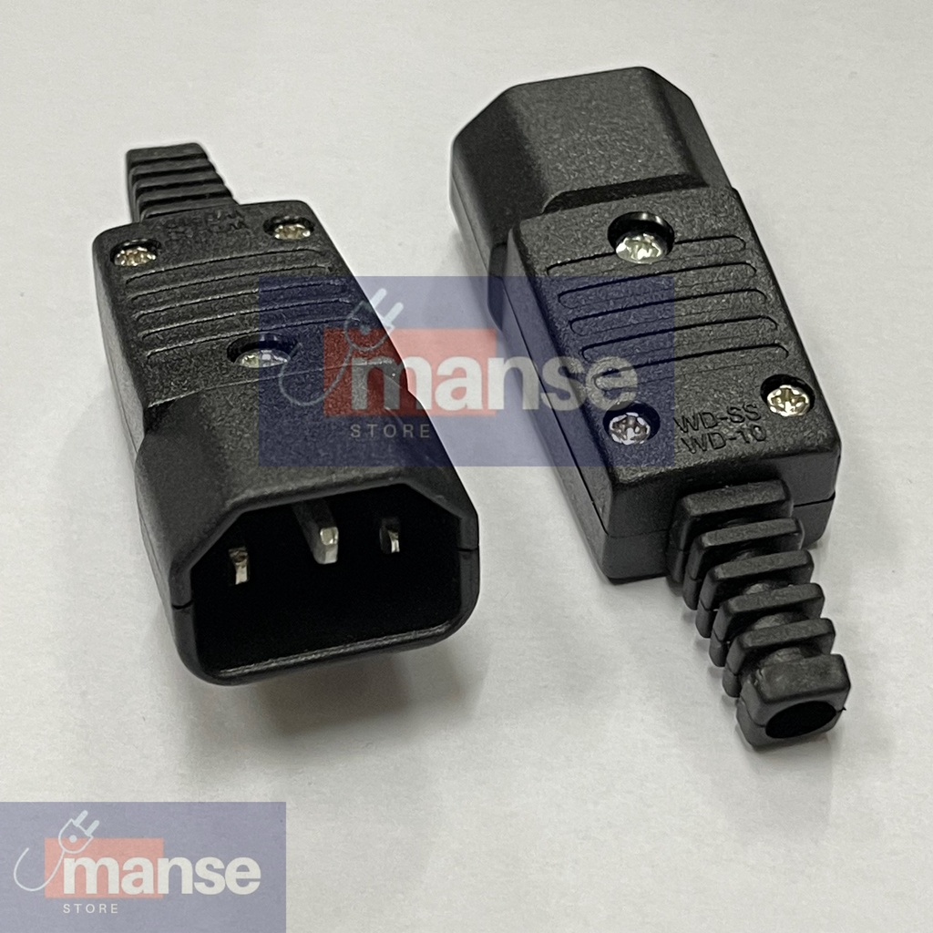 Konektor C14 Male / Jack AC Komputer C14 Cowo / C14 AC Power Connector