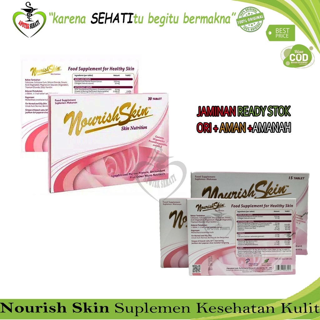 Nourish Skin Pink Nutrition Vitamin Mencegah Kulit Penuaan Dini