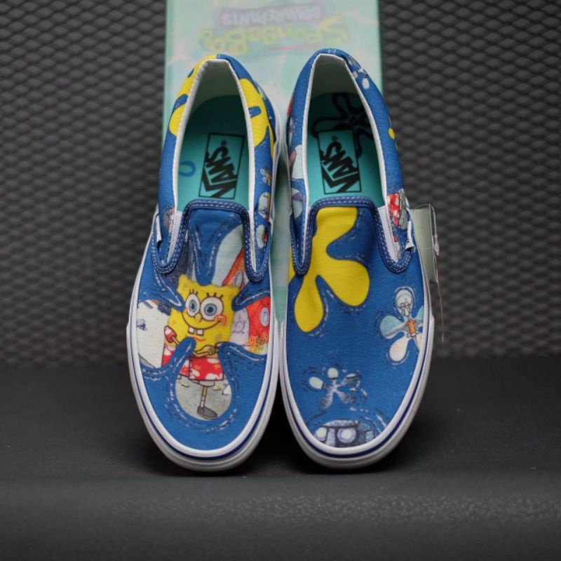 SEPATU VANS SLIP ON X SPONGEBOB SQUAREPANTS " ALOHABOB " ORIGINAL GLOBAL
