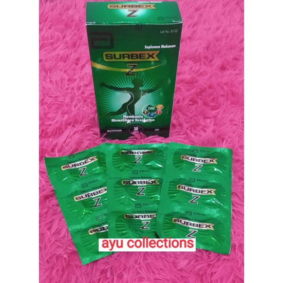 SurbexZ - Surbex Zet - Multivitamin C Zinc Untuk Daya Tahan Tubuh ( perStrip )