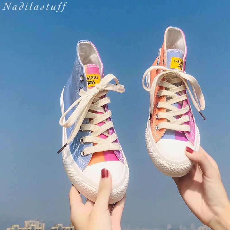 NADILASTUFF [ASLI] SEPATU AJAIB ‘UV Multi Color Change’ Berubah Warna Siang2 Pabrik Terbaik