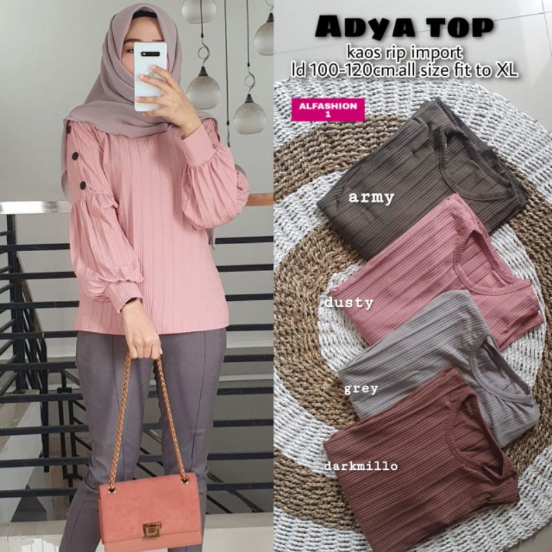 AL-ADYA TOP KAOS RIP IMPORT LD 110-120CM