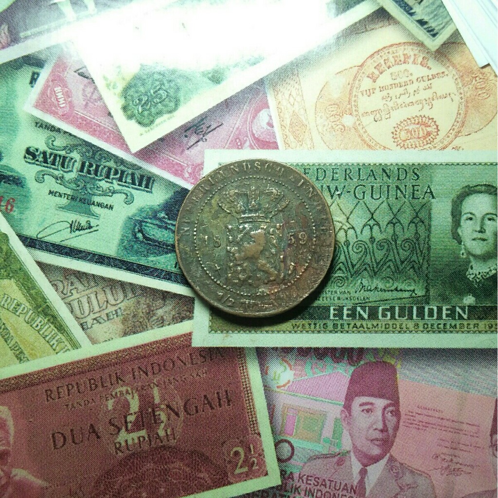 Exc 050 - Koin 0.5 Cent Benggol 1859