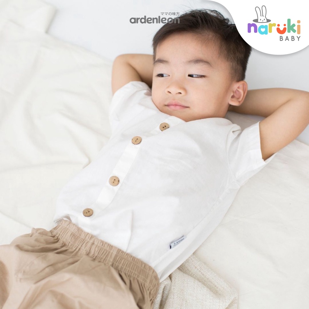 Ardenleon Boy Aslan Button Shirt Arden Leon Baju Atasan Anak Laki-laki