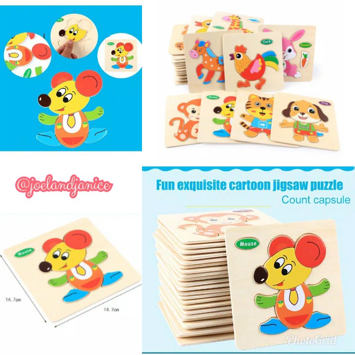 Mainan Puzzle Anak, Puzzle Kayu Anak