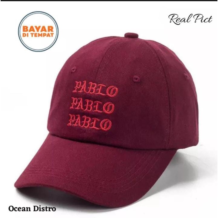 Baseball Cap Women Men Topi Pria Simple Outdoor Bordir Pablo