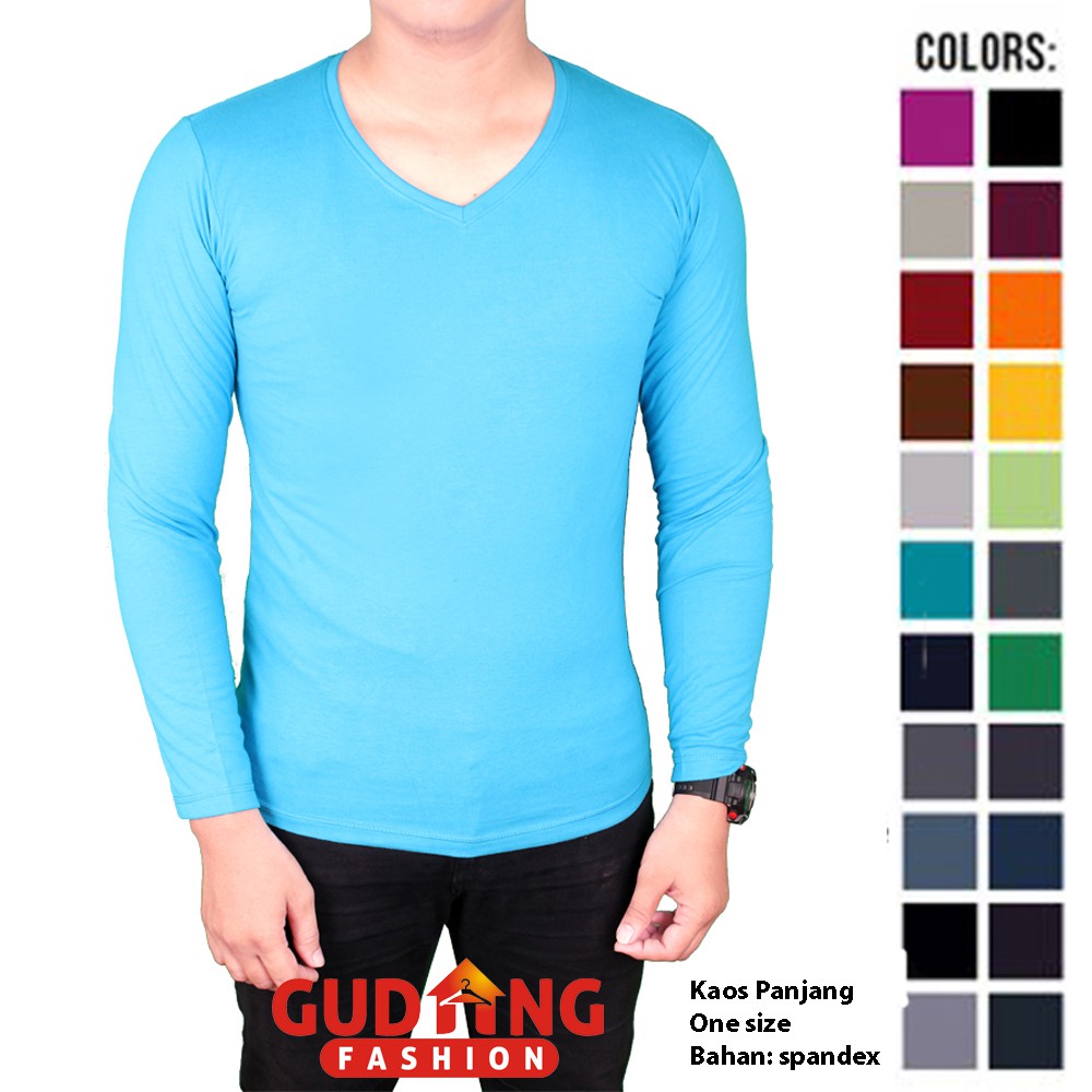 Baju Pria Casual Lengan Panjang - Banyak Pilihan Warna PAN (COMB)