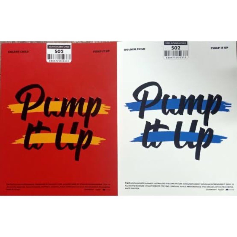 READY STOCK OFFICIAL GOLDEN CHILD - PUMP IT UP