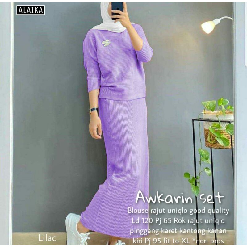 AUKARIN SETELAN ROK WANITA KEKINIAN BY ALAIKA