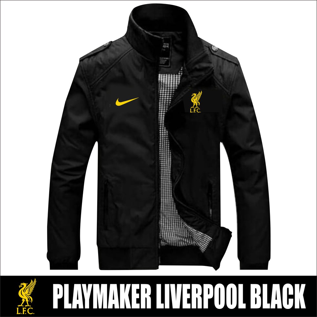 Jaket Waterproof Windbreker Playmaker Liverpool Black Murah Jaket Dewasa Anak Discont