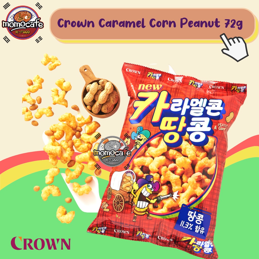 

Crown Caramel Corn Peanut Snack 72g