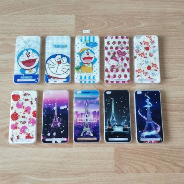 case Xiaomi redmi 5A Fuze Case UV karakter Doraemon Hello Kitty Paris Xiaomi 5A