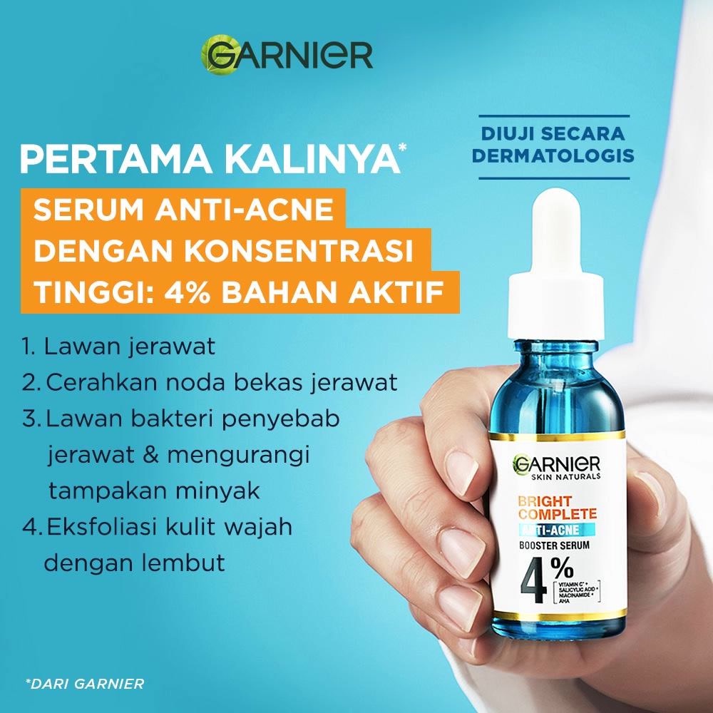 ★ BB ★ Garnier Bright Complete Anti Acne Booster Serum - Skincare Wajah Jerawat