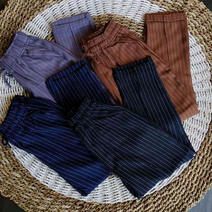 Model Baru.. CELANA KOTAK ZARA WANITA JUMBO XXL BAHAN SEMI WOLL - PLAID PANTS KOTAK - CELANA TARTAN 