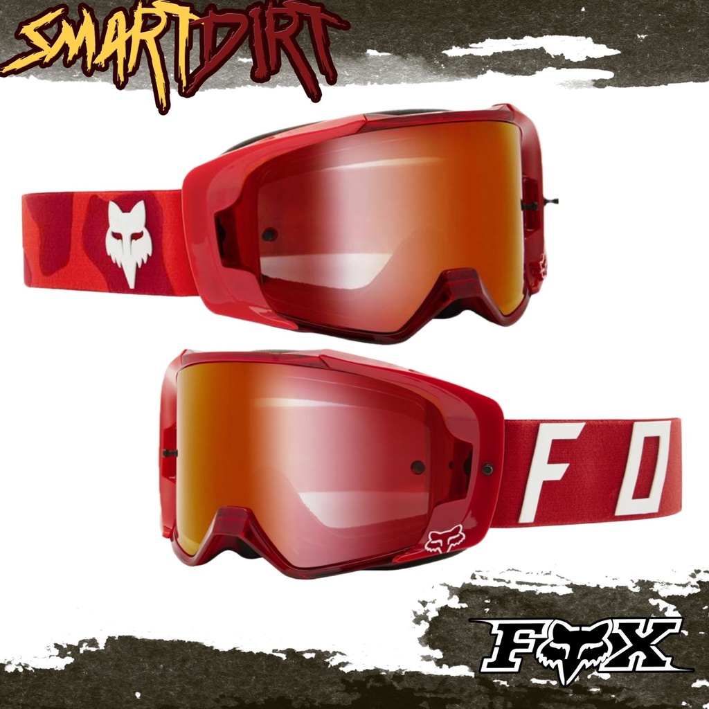 GOGGLE CROSS FOX VUE RED GOGGLE MTB FOX VUE RED PYSCOSIS ORIGINAL