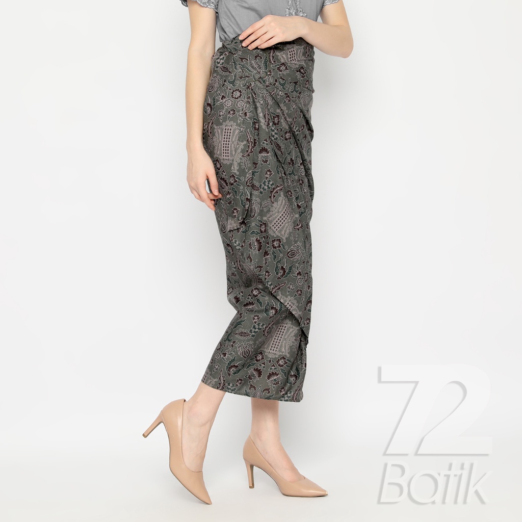 ROK BATIK SPAN Skirt Lilit Kebaya Instan Modern Wanita Motif Pintu Aceh Warna Abu Grey Gray 728877 Cap 72 - Rok Batik Lilit Bawahan Skirt Kamen Kebaya Songket Batik Panjang Plisket Span Instan Jadi Bali Lembaran Premium Modern Untuk Wanita Kondangan