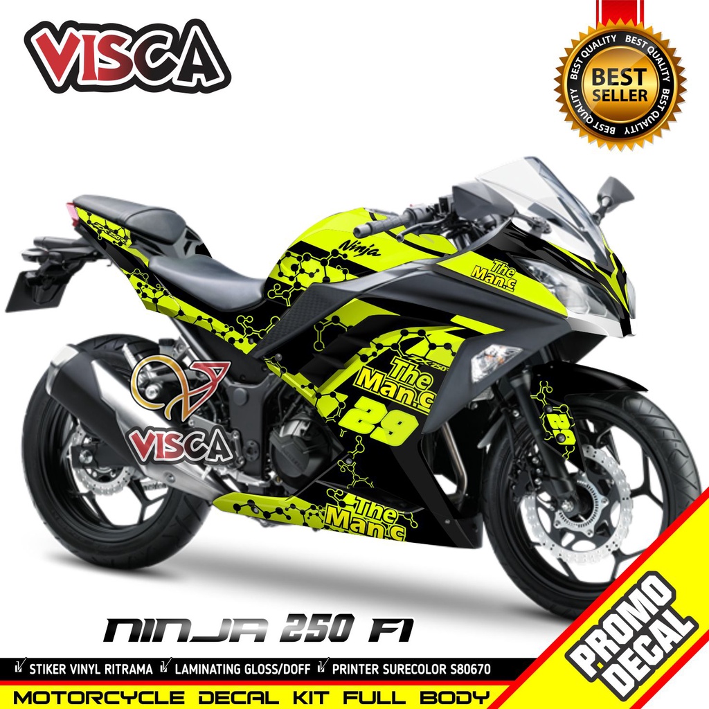 Stiker Ninja 250 Fi Striping Ninja 250 Fi Decal Motor Ninja 250 fi Full Body Stiker Ninja 250fi Deka